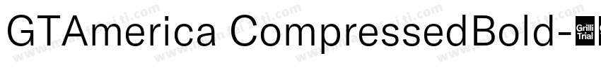 GTAmerica CompressedBold字体转换